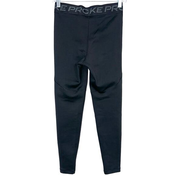 Nike Pro SMU Mustangs Black Fleece Lined Ankle Leggings Size Medium - Picture 5 of 11